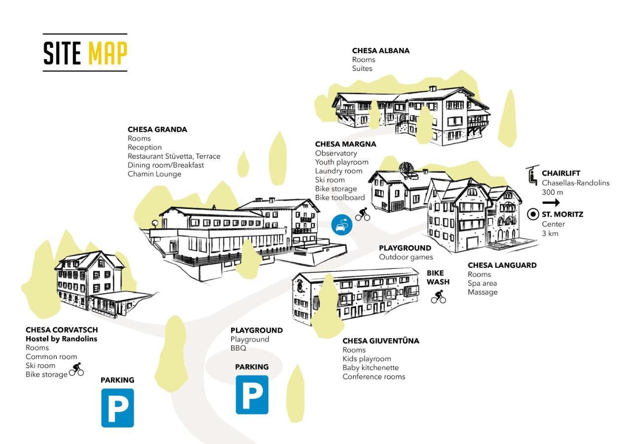 Randolins Familienresort St. Moritz Exteriör bild